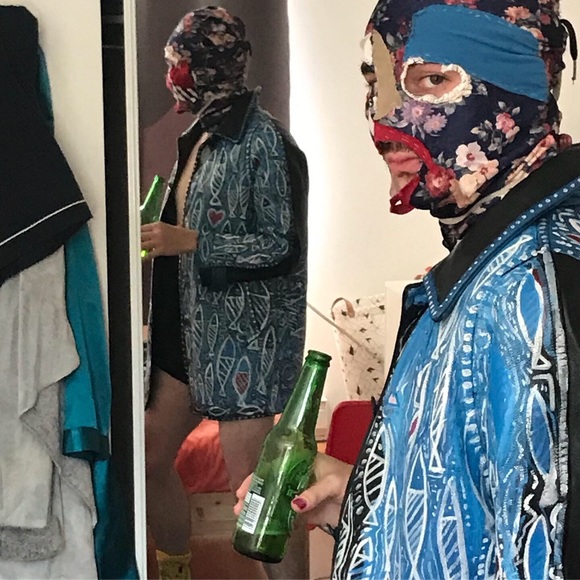 HAND PAINTED LEATHER JACKET cosplay as a river! - Picture 2 of 7